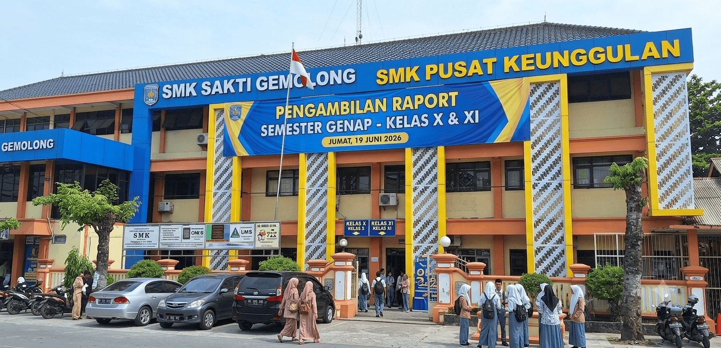 Kemeriahan dan Harapan di Hari Pembagian Rapor SMK Sakti Gemolong, Cetak Generasi Unggul
